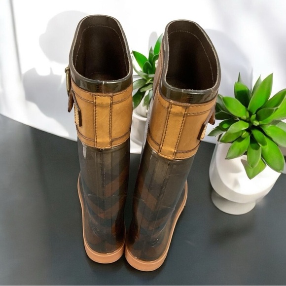 Burberry Tynedale Check Rain Boots Size 37 Retail $395 EUC - Picture 12 of 14